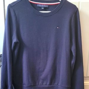 Tommy Hilfiger small women's blue crew neck